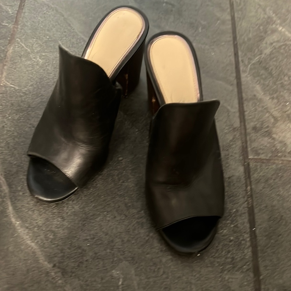 Jessica Simpson leather size 7 mule heels